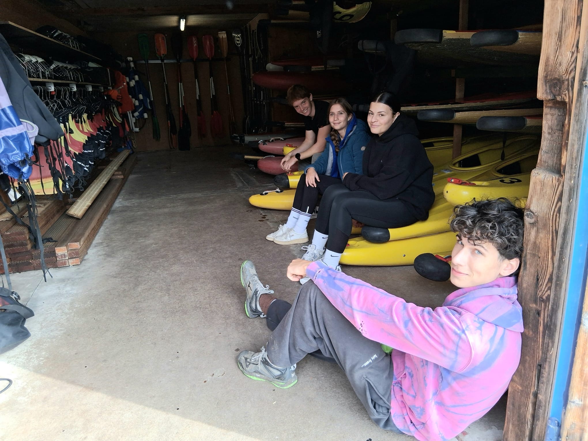 geschafft! Im Bootslager alles Tip-Top!