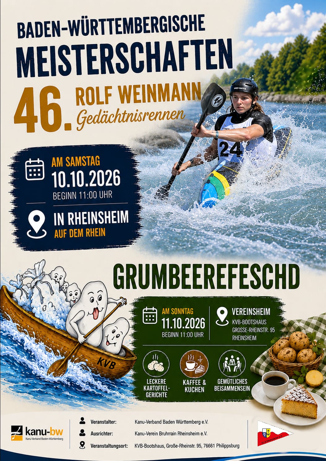 Plakat Baden-Württembergische Meisterschaften und Grumbeerefeschd